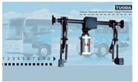 luggage cabinet pneumatic swing-out door mechanism