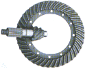 bevel gears of drive axle