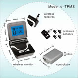 d-TPMS Wireless TPMS with LCD Wireless Receiving System and Pressure Sensors