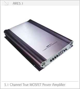 MOSFET 5.1 channel car amplifier