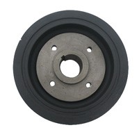 vibration damping belt pulley subassembly