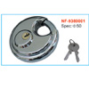 Stainless steel discus padlock