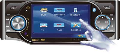 4 Inch In Dash DVD With Blue Tooth And Touch Screen