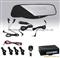 Bluetooth Handsfree Rearview Mirror With Parking Sensor And Wireless Earpiece