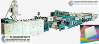 Hollow grating plate plastic production line