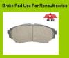 Brake Pad Non-Asbestos Use For Renault