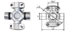 Universal Joint With 2 Wing And 2 Plain Round Bearings 5-33000X