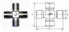 Fig IS (Universal Joint With 4 Slotted Bearings(Strip Bar)) 9-37300-150