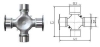 Fig D (Universal Joint With 2 Welded Plate And 2 Plain Round Bearings)