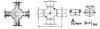 Universal Joint With 4 Welded Plate Bearings GU410