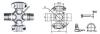 Universal Joint With 2 Wing And 2 Grooved Round Bearings GU1944