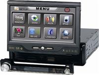 7inch Single Din  Car DVD With Detachable Facepable ,GPS And DVB-T