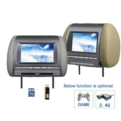 7” Headrest Car Monitor With SD And USB