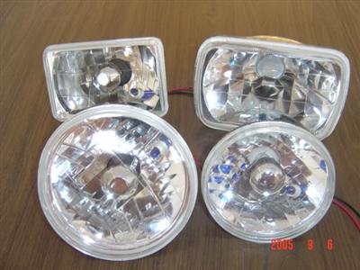 Auto Head Lamp - Crystal Semi Sealed Beam