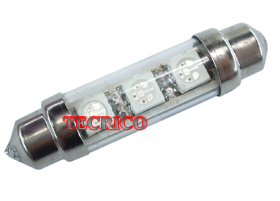 Tecrico 12V High Power Flux LED Auto Lamp 211/T5/T10/T15/T20/T25/ba9s/BA15S/ BAY15D/