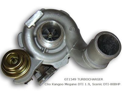 GT1549 Turbocharger for Clio Kangoo Megane