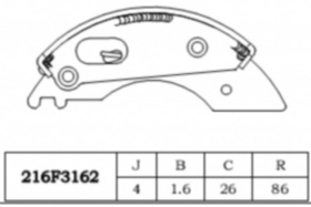 Brake Shoe(216F3162)