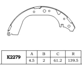 Brake Shoe(K2279)