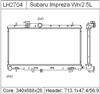 SUBARU IMPREZA  Radiator-LH2704  45111FE101