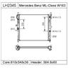 MERCEDES BENZ  Radiator  1635000404