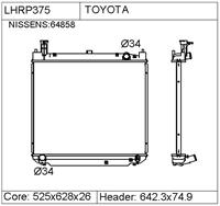 Toyota Hi Radiator- Lhrp375