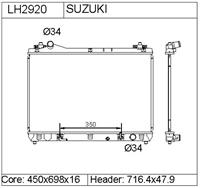 SUZUKI GRAND VITARA  Radiator-LH2920  1770066J10