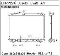 Suzuki Swift Radiator-lhrp274 1770062j00