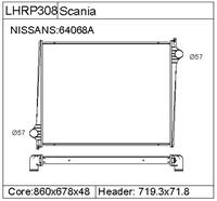 SCANIA  Radiator-LHRP308  1365371