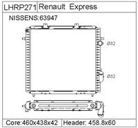 Renault Express Radiator-lhrp271 6006000712