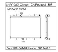 PEUGEOT 307 Radiator-LHRP289