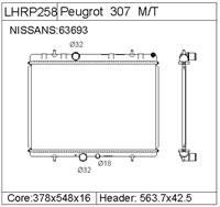 PEUGEOT 307   Radiator