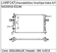 OPEL ASTRA  Radiator  9119482