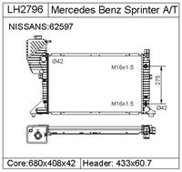 MERCEDES BENZ  Radiator  5104177AA