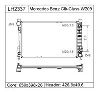 MERCEDES BENZ   Radiator  2035000303