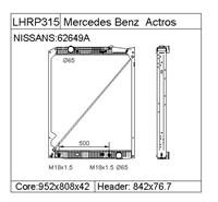 MERCEDES BENZ ACTROS   Radiator  9425001103