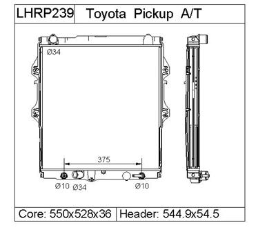 TOYOTA PICKUP  Radiator- LHRP239