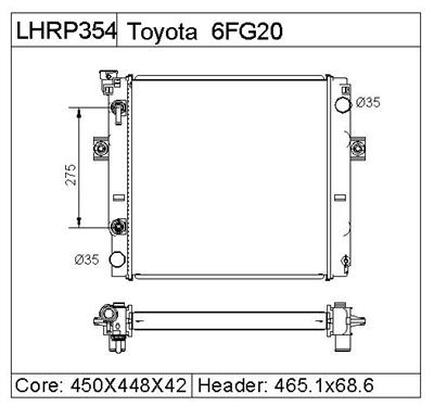 TOYOTA 6FG20 Radiator