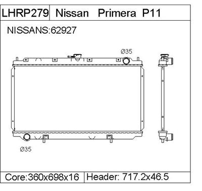 NISSAN    Radiator  214102F000