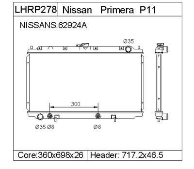 NISSAN    Radiator  214602F300