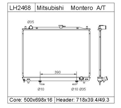 Mitsubishi Montero Radiator Mr404864