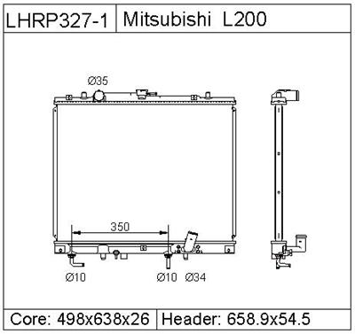 MITSUBISHI L200    Radiator