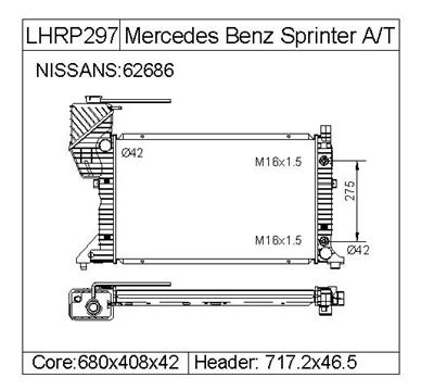 MERCEDES BENZ SPRINTER  Radiator  9015003400