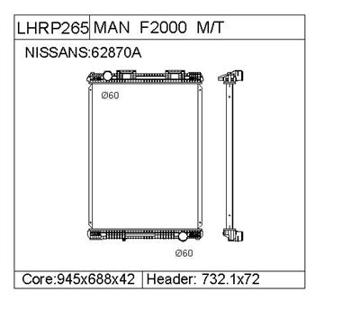 MAN F2000  Radiator  81061016423