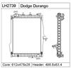 DODGE DURANGO   Radiator 52029044AB