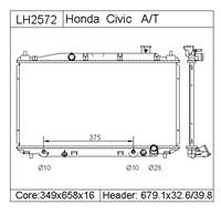 HONDA CIVIC   Radiator  19010PZAA01