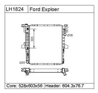 Ford Explorer Radiator F67h8005aa