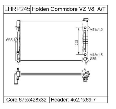 FORD TRANSIT  Radiator  VZ 96147990