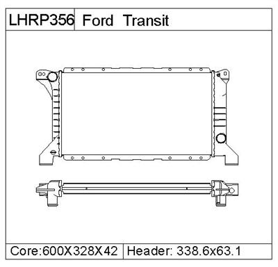 FORD TRANSIT  Radiator  104007