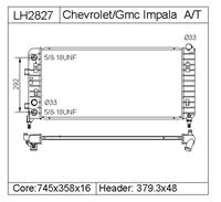 BUICK LACROSSE  Radiator 10344419