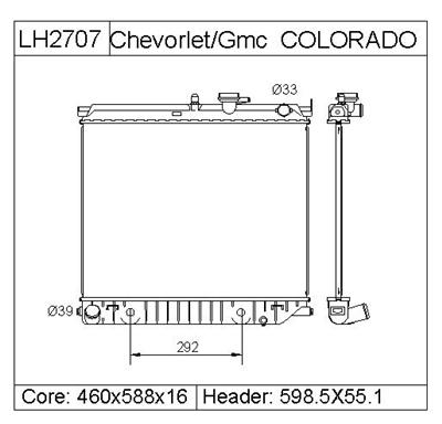 Chevrolet Gmc Beretta Radiator 15120862